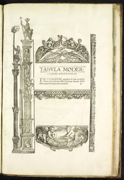 Text: Tabula Moder. Indiae Orientalis.