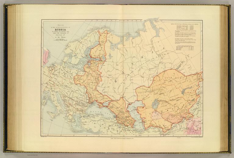 Acquisitions of Russia in Europe, Central Asia.