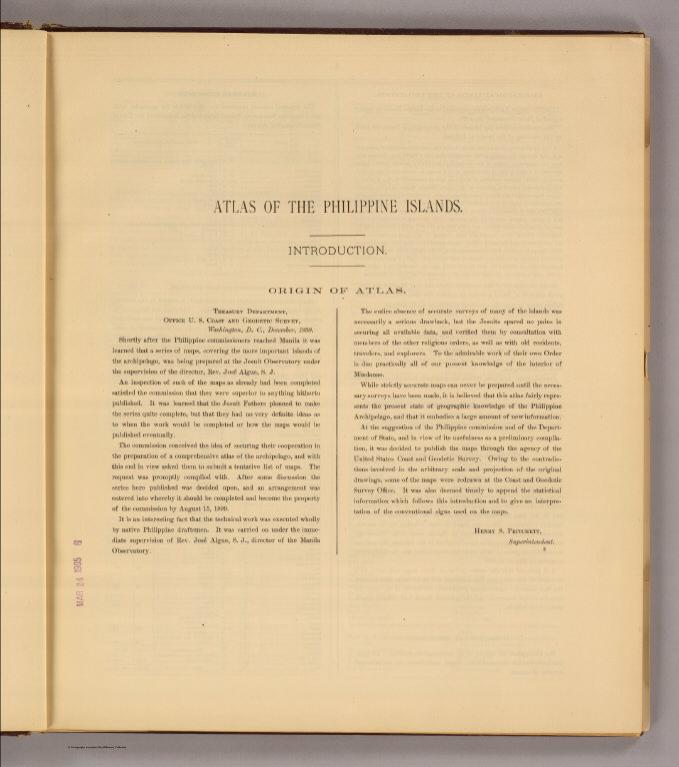 Introduction: Atlas of the Philippine Islands.