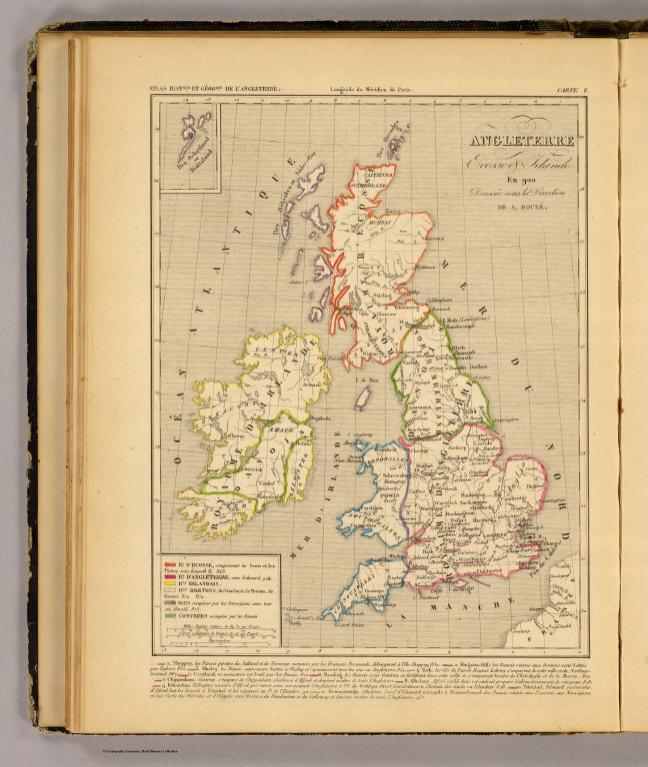 Angleterre, Ecosse & Irlande en 900.