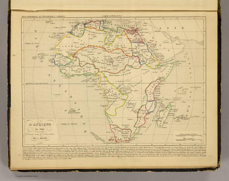 L'Afrique en 1840.