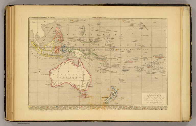 L'Oceanie en 1841.