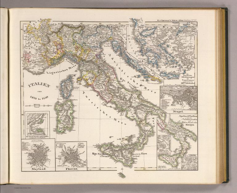 Italien von 1270 bis 1450.