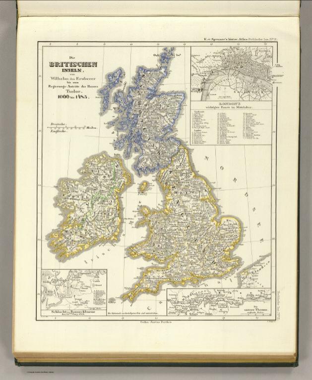 Die Britischen Inseln 1066 bis 1485.