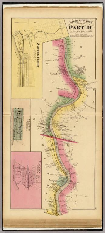 Upper Ohio River and Valley part III, 32 to 46 miles below Pittsburgh (with) Smiths Ferry, Glasgow, Industry.