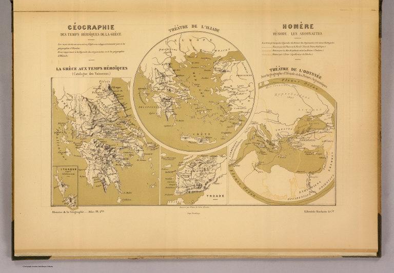 Geographie des temps heroiques de la Grece; Homere, Hesiode les argonautes.