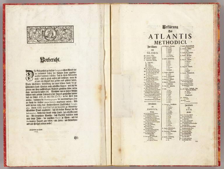 Text Page: Atlas Methodicus. Methodischer Atlas.