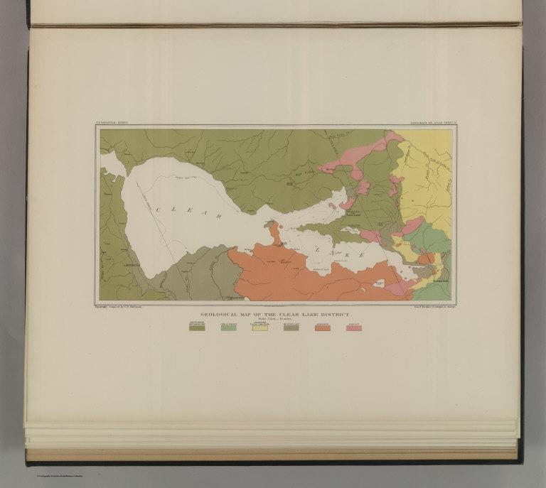 Geological Map of the Clear Lake District.