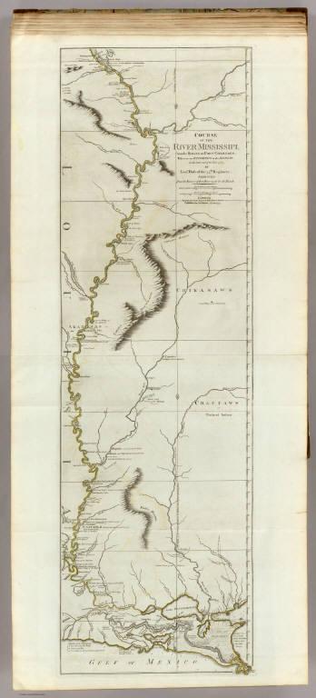 Course Of The River Mississipi, from the Balise to Fort Chartres.