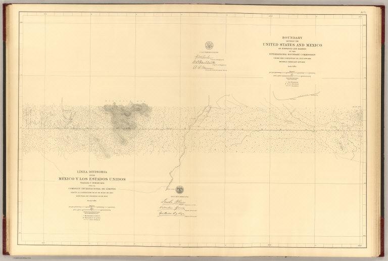 Linea Divisoria Entre Mexico Y Los Estados Unidos. No. 7.