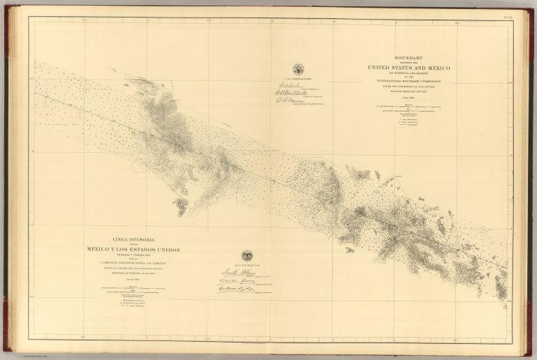 Linea Divisoria Entre Mexico Y Los Estados Unidos. No. 13.