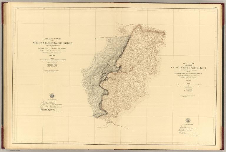 Linea Divisoria Entre Mexico Y Los Estados Unidos. No. 19.