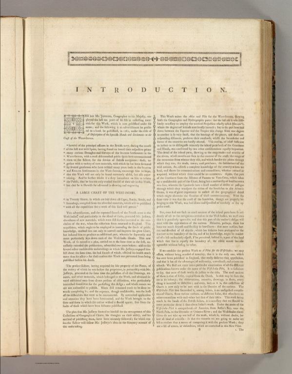 Text page: West-India atlas.