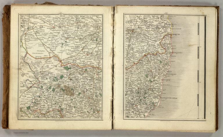 Sheets 35-36. (Cary's England, Wales, and Scotland).