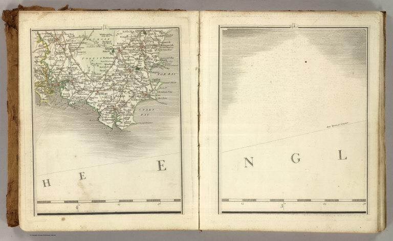 Sheets 3-4. (Cary's England, Wales, and Scotland).