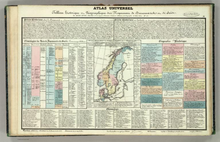 Tableau l'historie de Danemarck et de Suede.