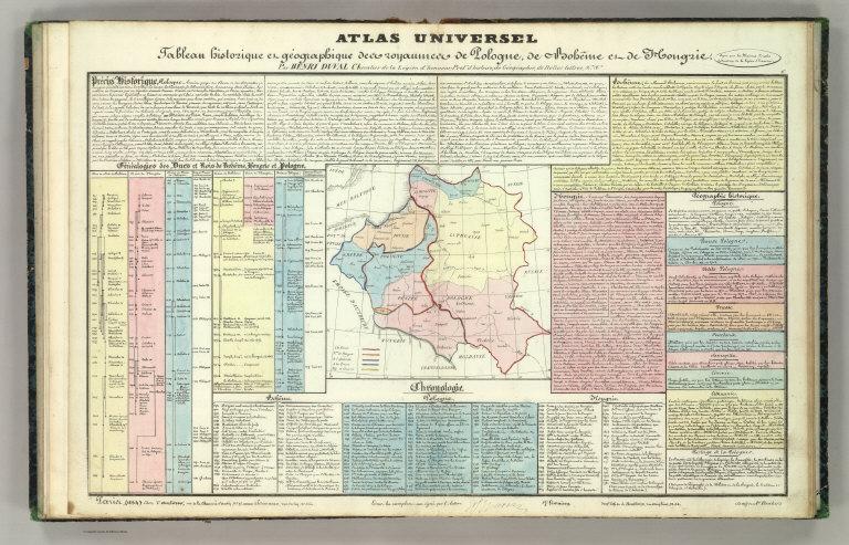 Tableau l'historie des Royaumes de Pologne, de Boheme et de Hongrie.