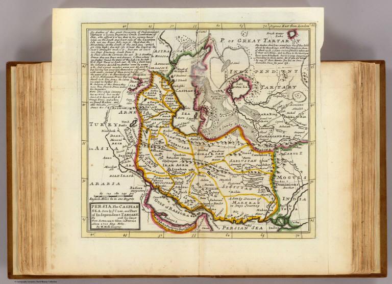 Persia, Caspian Sea, part of Independent Tartary.