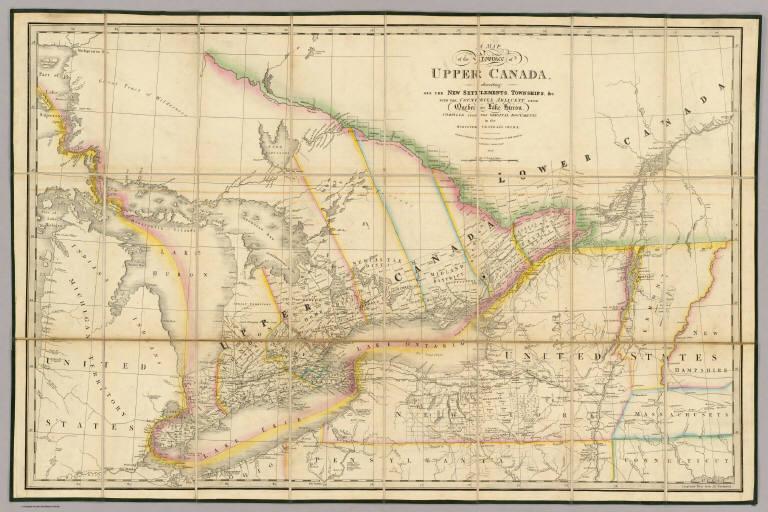 A Map of the Province of Upper Canada.