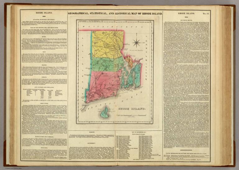 Map Of Rhode Island.