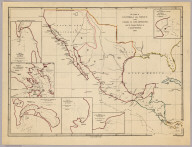 The Coasts of Guatimala And Mexico, from Panama To Cape Mendocino: with the Principal Harbours in California. 1839. London, Smith Elder & Co. 1839. John Arrowsmith. (with 6 inset maps).