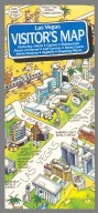 (Covers to) Las Vegas visitor's map. Produced and published by MetroGuide. MCMLXXXIX (1989). Cartoons by Michael O. Smith. USA Maps Inc. (inset map) Lake Mead.