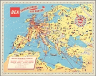 BEA International Air Routes. Fourth Edition