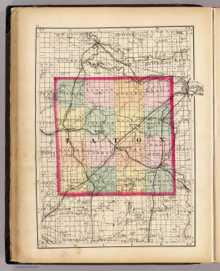 Map Of Eaton County Michigan Map Of Eaton County, Michigan) - David Rumsey Historical Map Collection